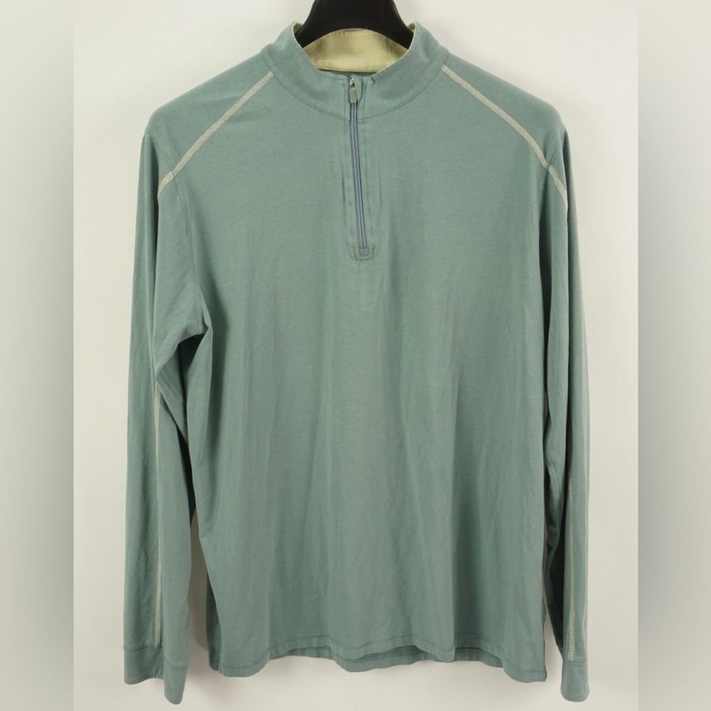 Teal Long Sleeve Quarter-Zip Top